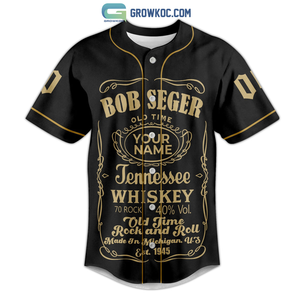 Bob Seger Old Time Rock And Roll Michigan 1945 Personalized Baseball Jersey