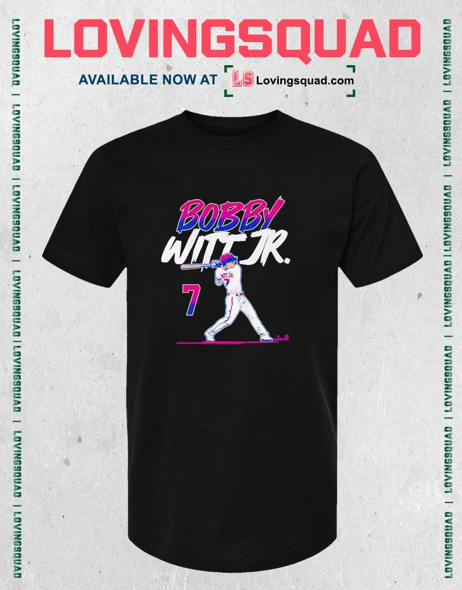 Bobby Witt Jr Slugger Swing Number shirt