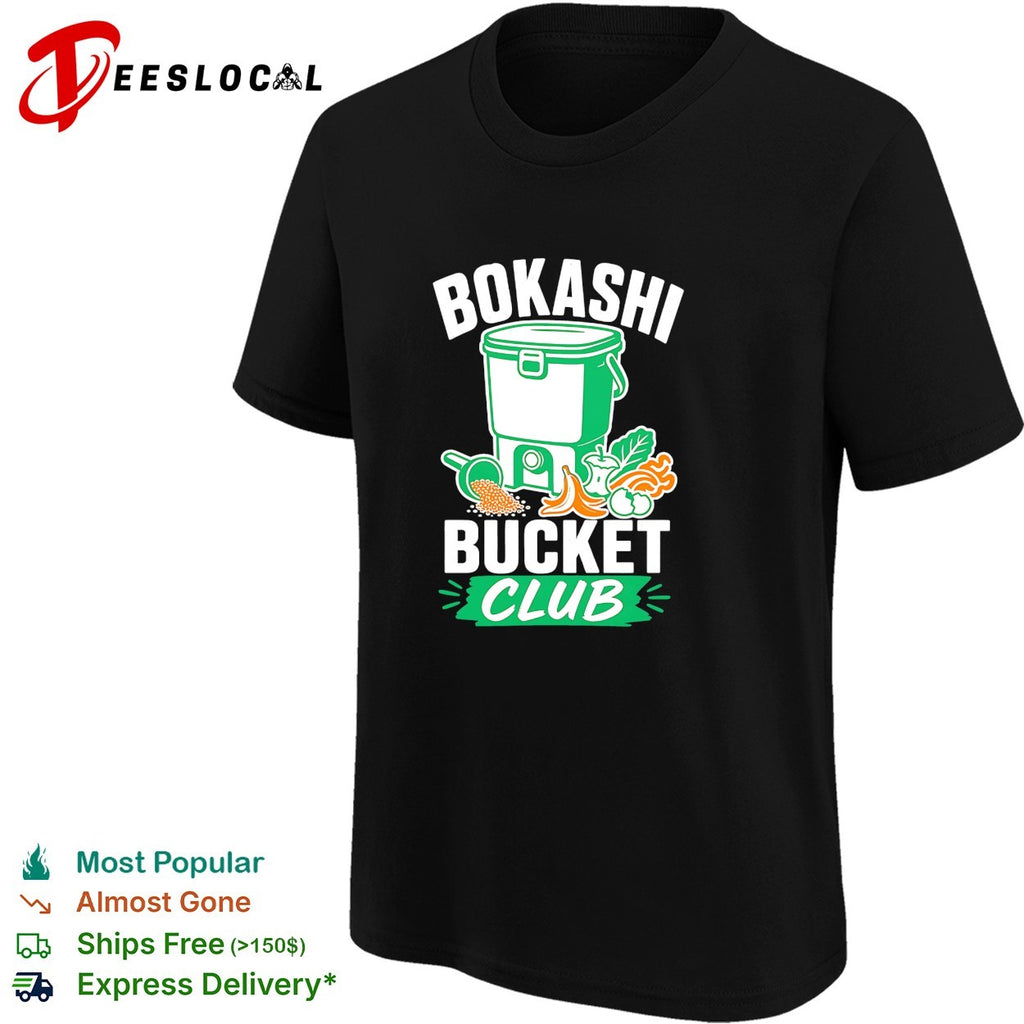 Bokashi bucket club composting shirt