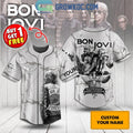 Bon Jovi Forever Experience 40th Anniversary Personalized Baseball Jersey