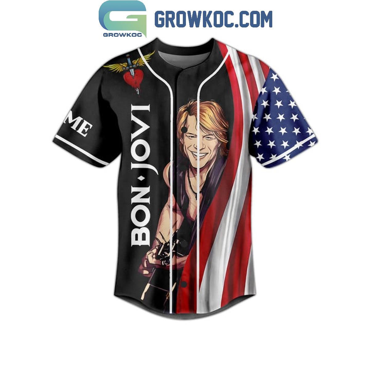 Bon Jovi I’m Halfway There Personalized Baseball Jersey
