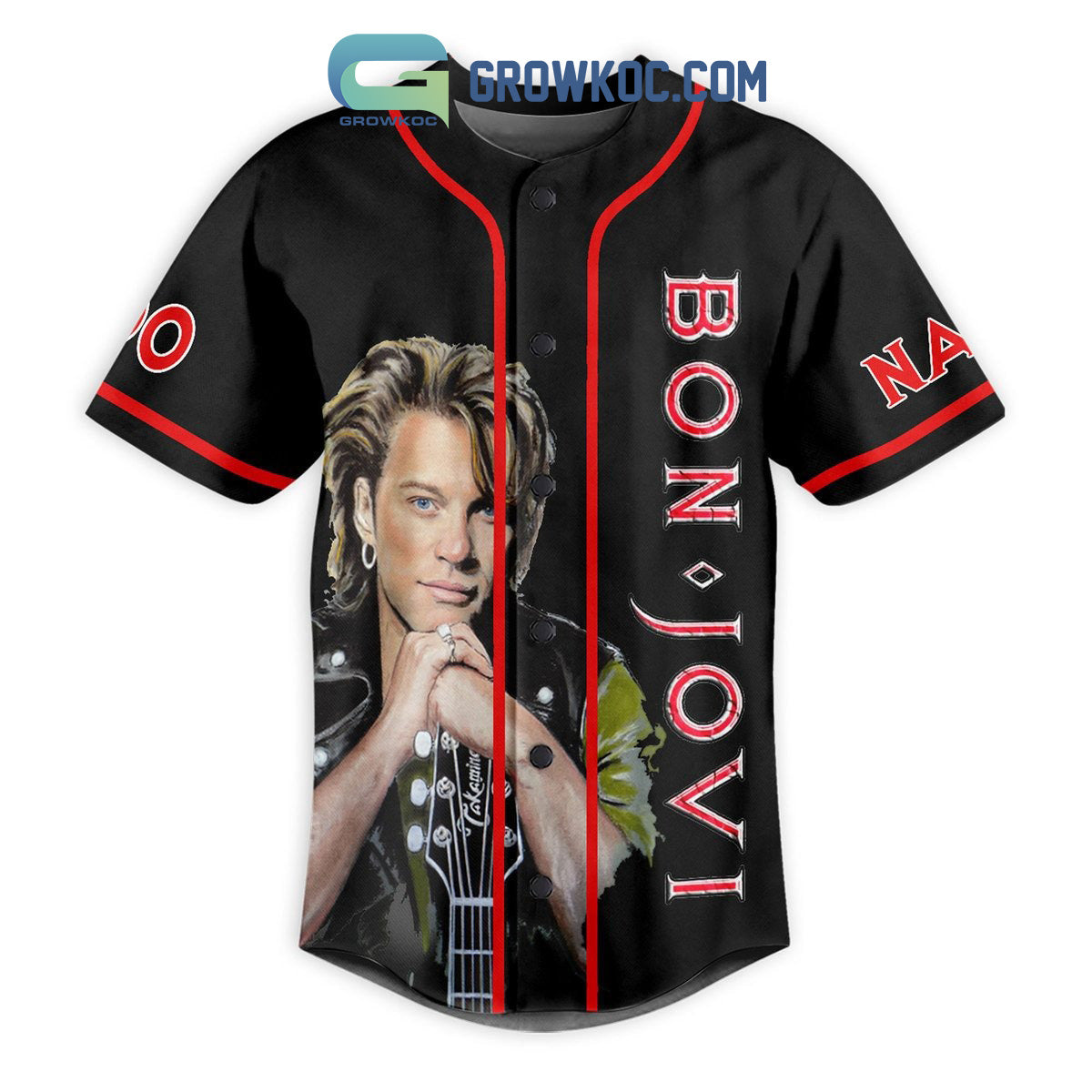 Bon Jovi It’s Now Or Never Personalized Baseball Jersey