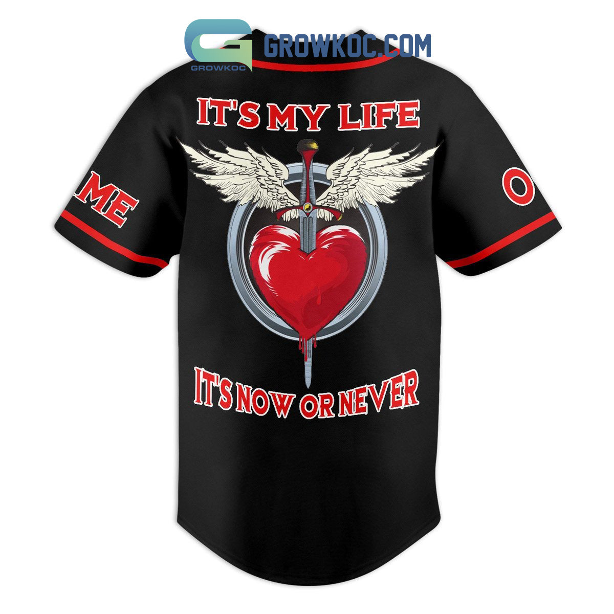 Bon Jovi It’s Now Or Never Personalized Baseball Jersey