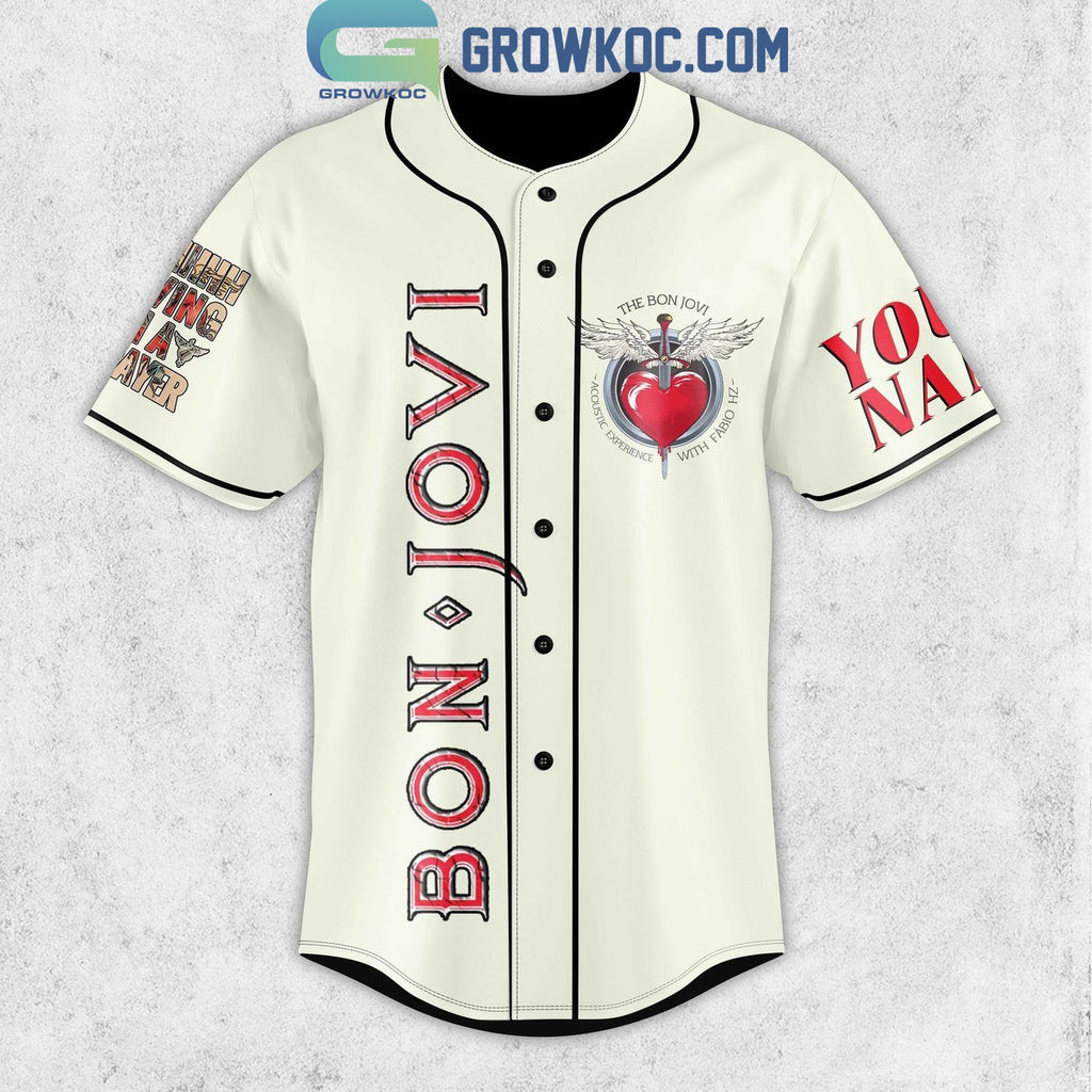 Bon Jovi Shot Through The Heart And You’re To Blame Personalized Baseball Jersey