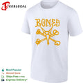 Bones skate brand logo with rat skull shirt