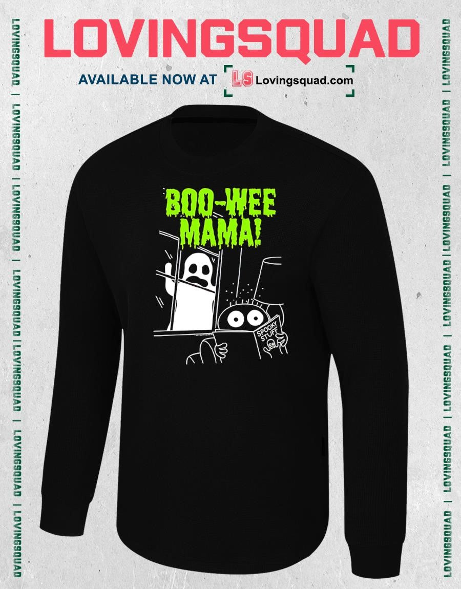 Boo-Wee Mama Spooky Stuff Ghost Reading Book T-shirt