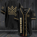 FASHION BoomSauce Baseball Jerseys Botton Shirt