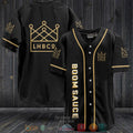 Boom Sauce black Baseball shirt