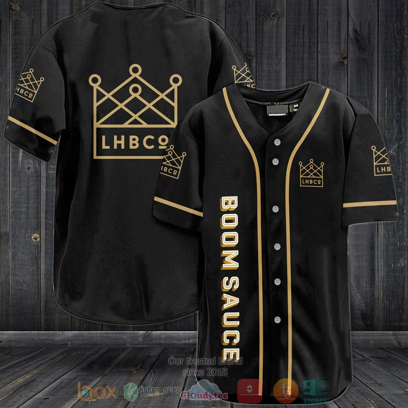 Boom Sauce black Baseball shirt