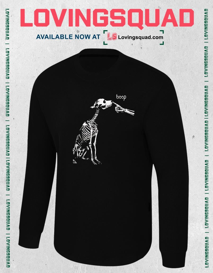 Boop Funny Dog Skeleton Boop Halloween Night Dog Classic T-Shirt