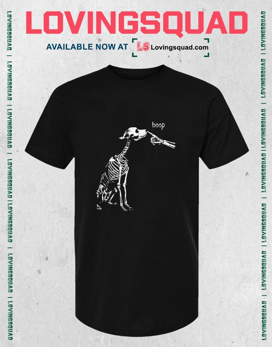 Boop Funny Dog Skeleton Boop Halloween Night Dog Classic T-Shirt