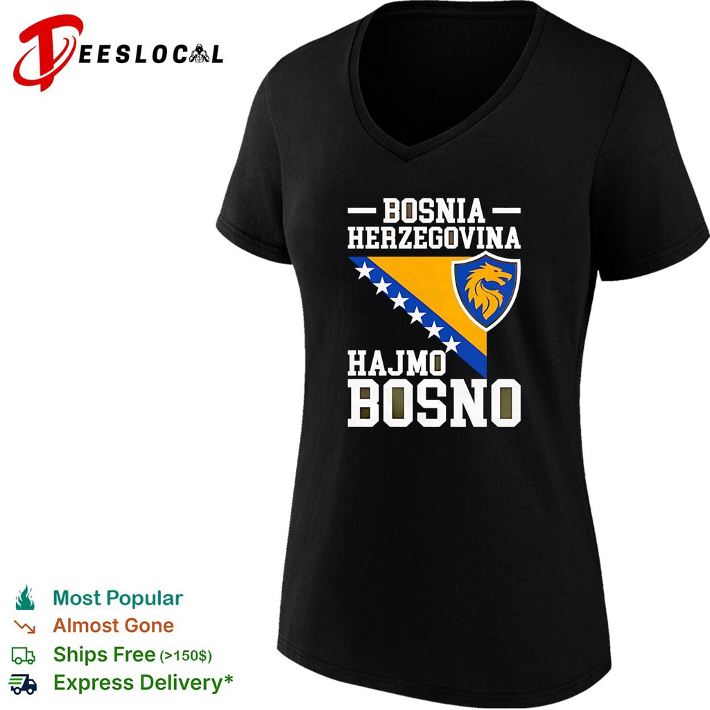 Bosnia Herzegovina Hajmo Bosno shield shirt