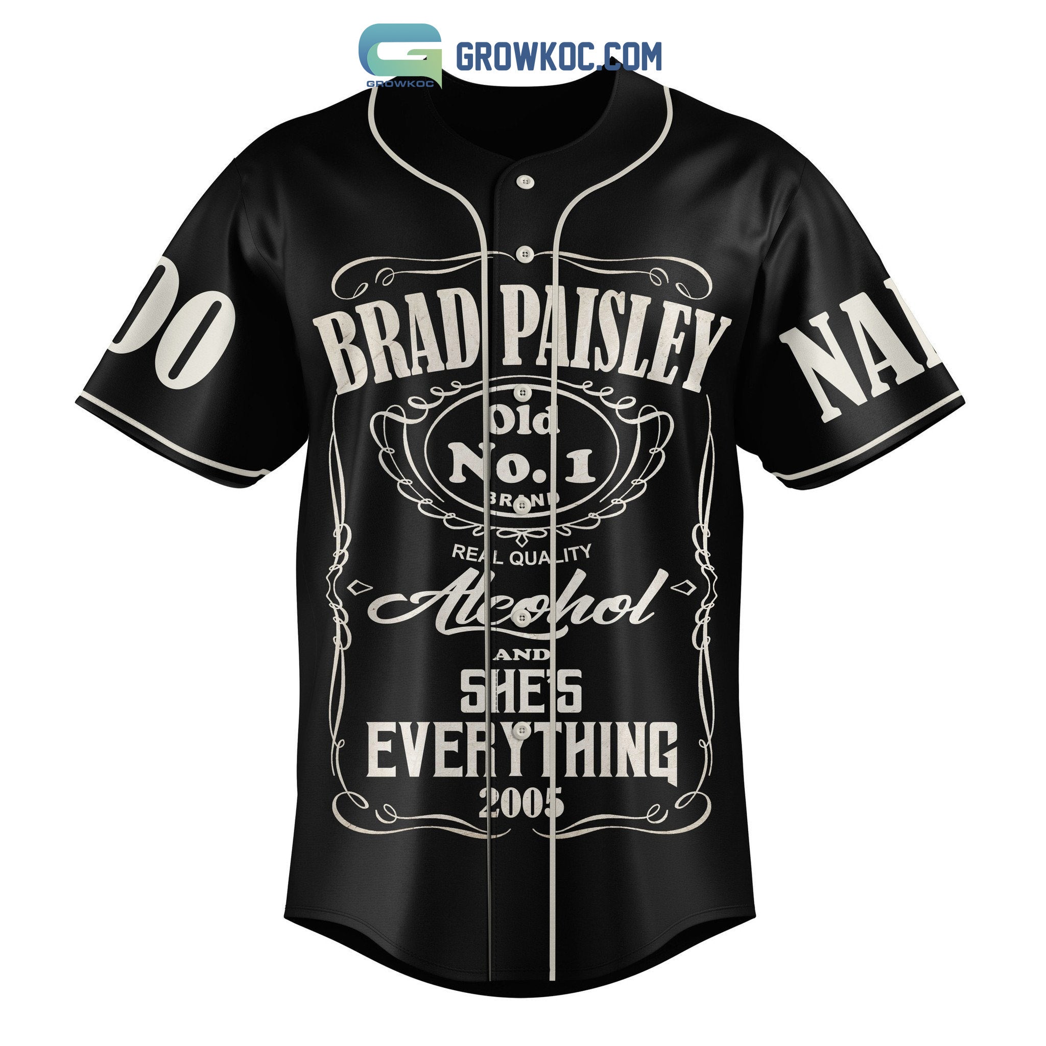 Brad Paisley She’s Everything I Ever Wanted And Everything I Need Personalized Baseball Jersey