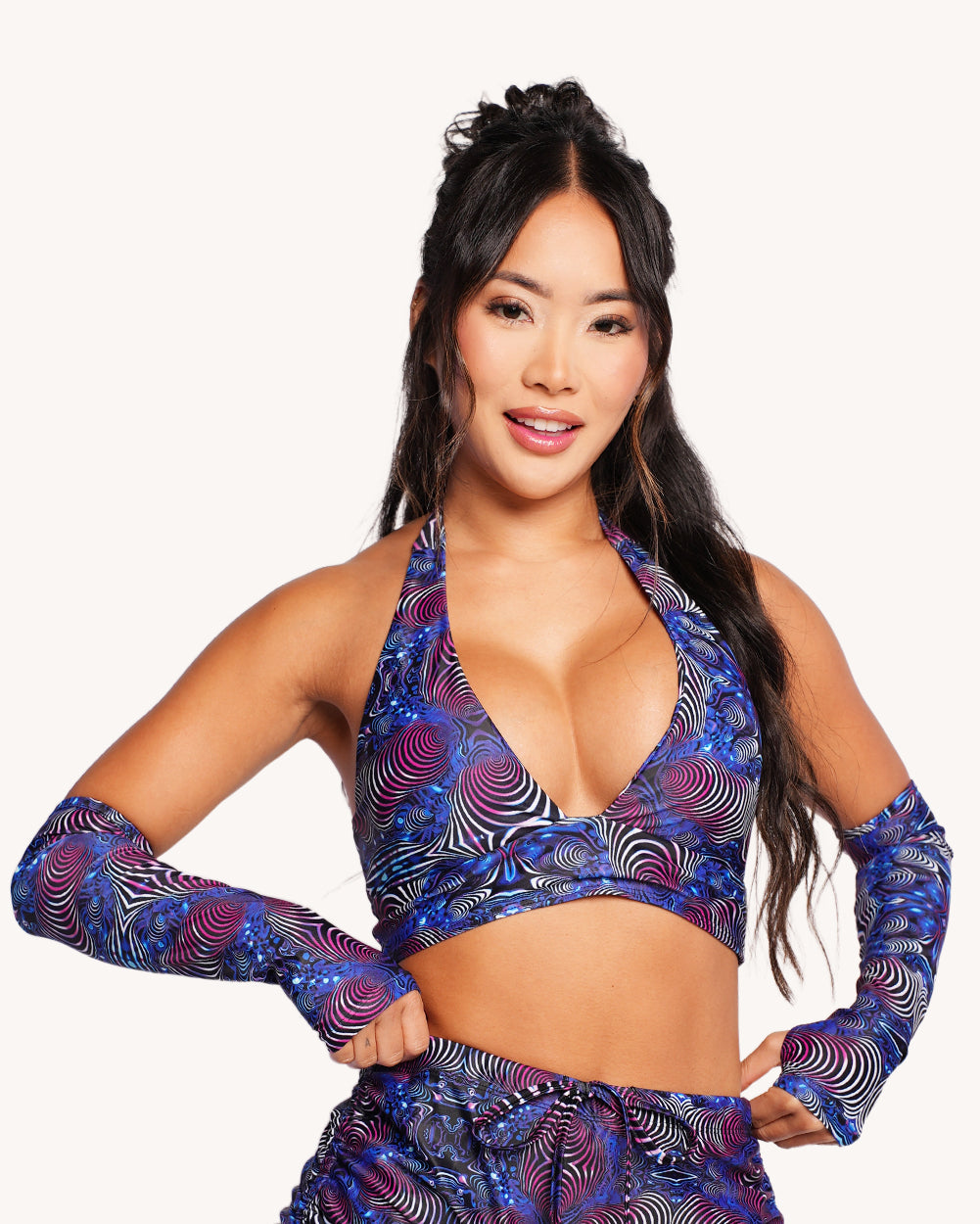 Brain Candy Halter Top with Sleeves