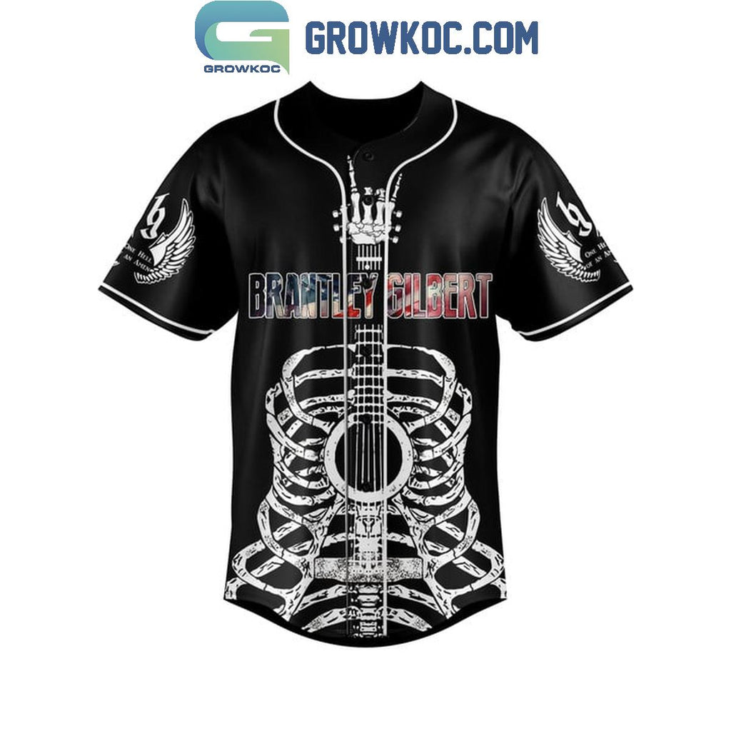 Brantley Gilbert Bury Me Upside Down Personalized Baseball Jersey