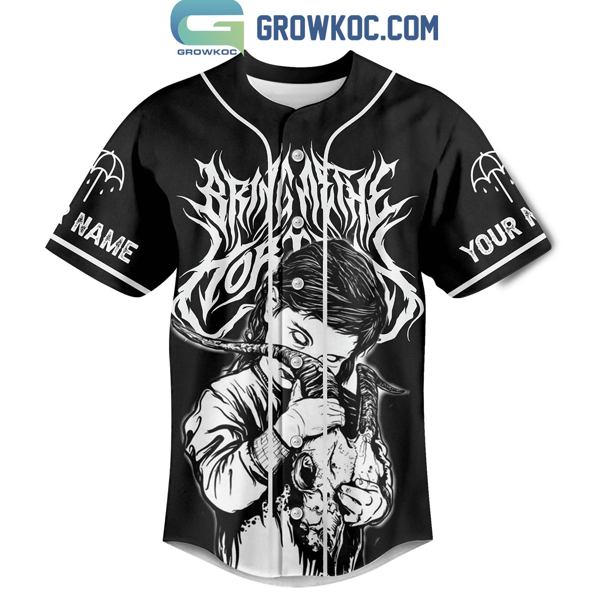 Bring Me The Horizon Everybody Wants To Go To Heaven Personalized Baseball Jersey