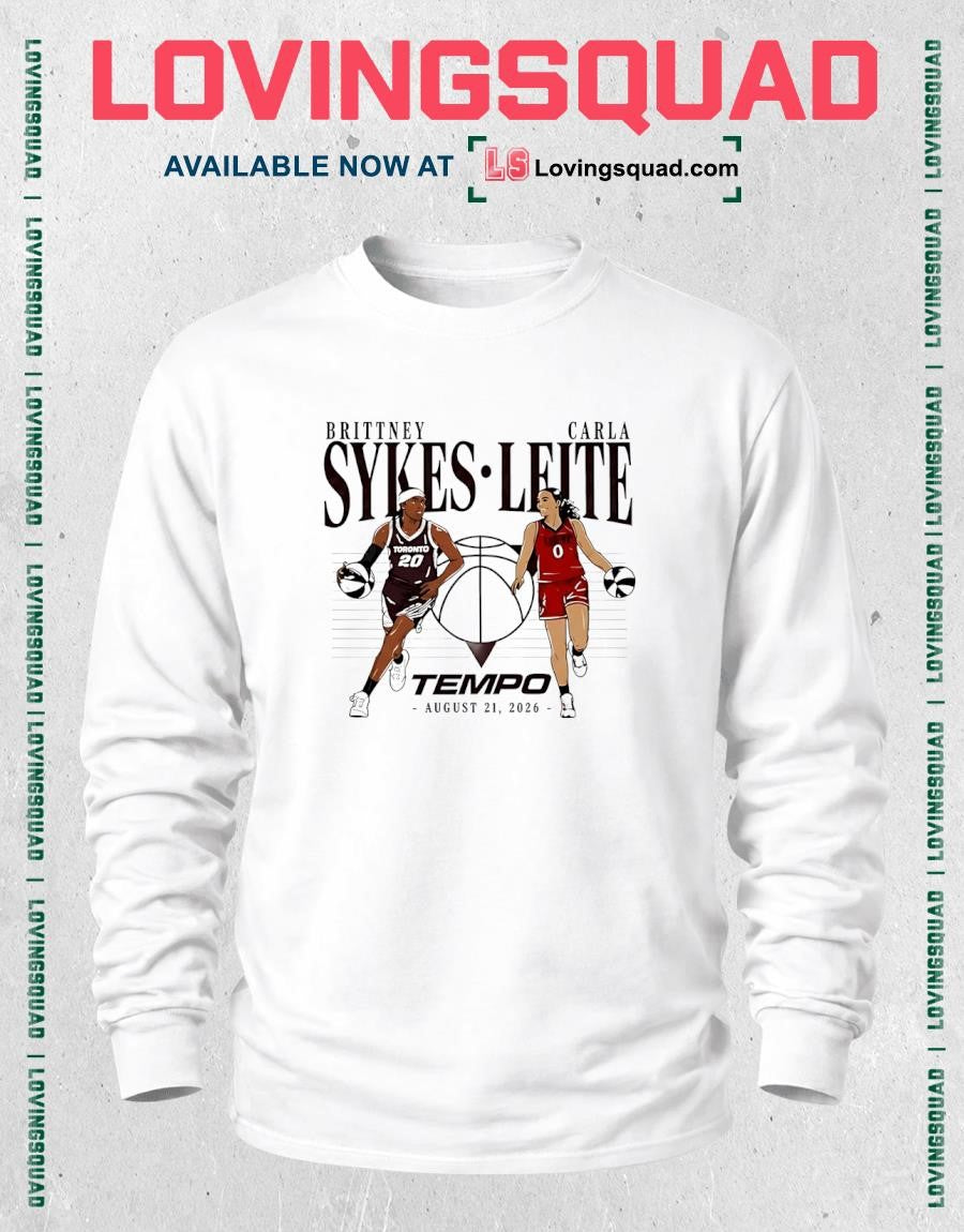 Brittney Sykes and Carla Leite Toronto Tempo August 21 2026 T-shirt