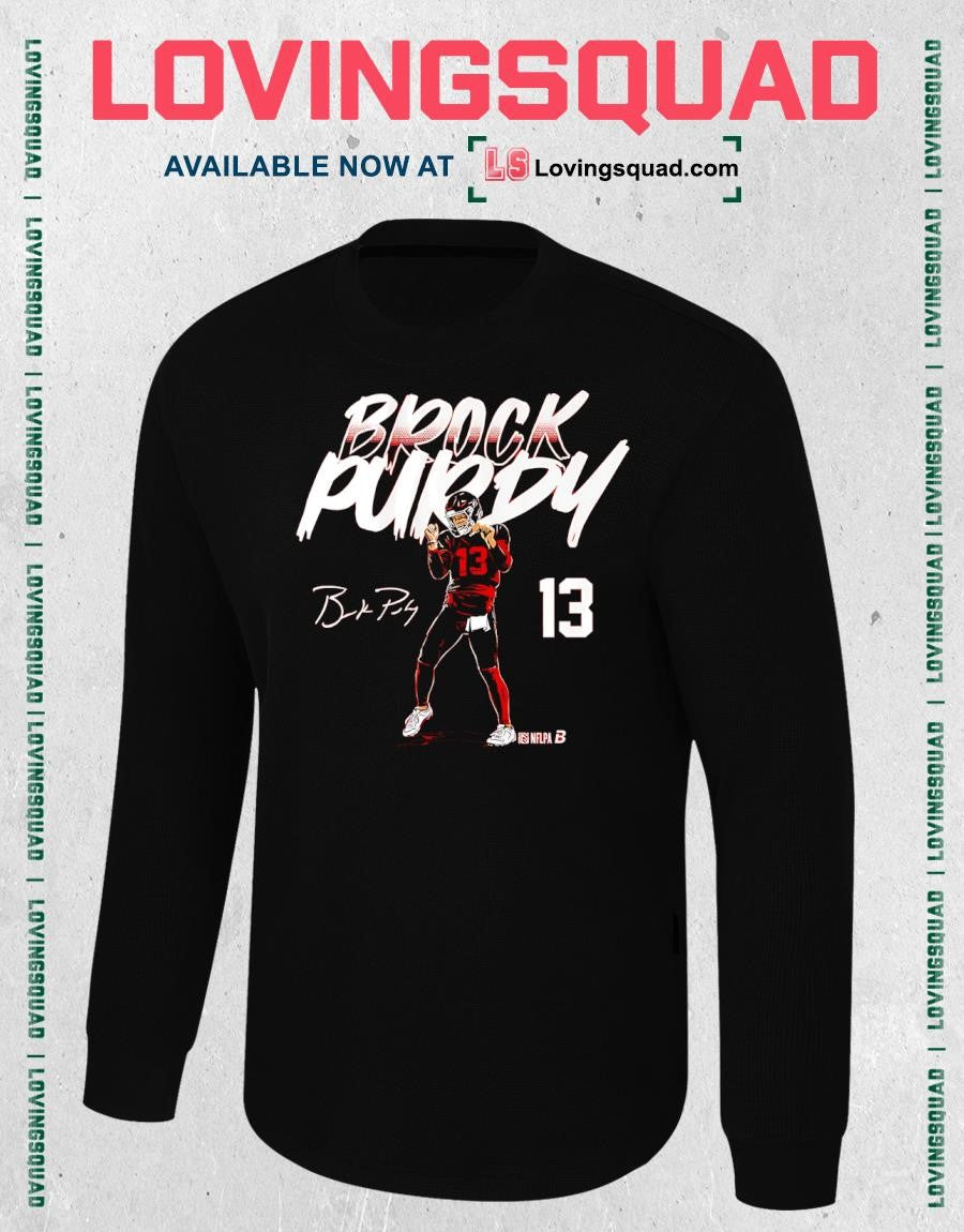 Brock Purdy Name & Number Pose Signature T-Shirt