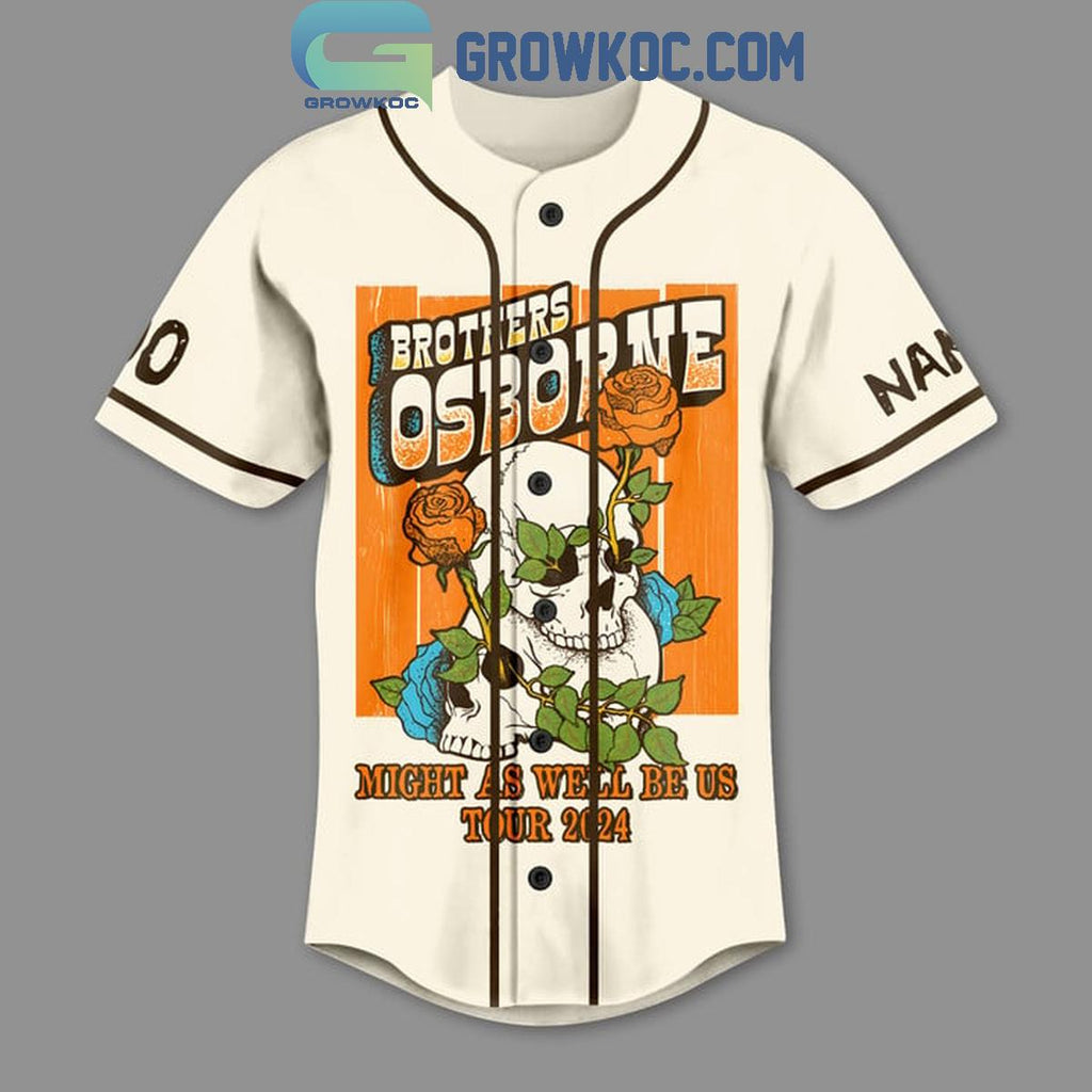 Brothers Osborne Night As Well Be Us Tour 2024 Fan Personalized Baseball Jersey