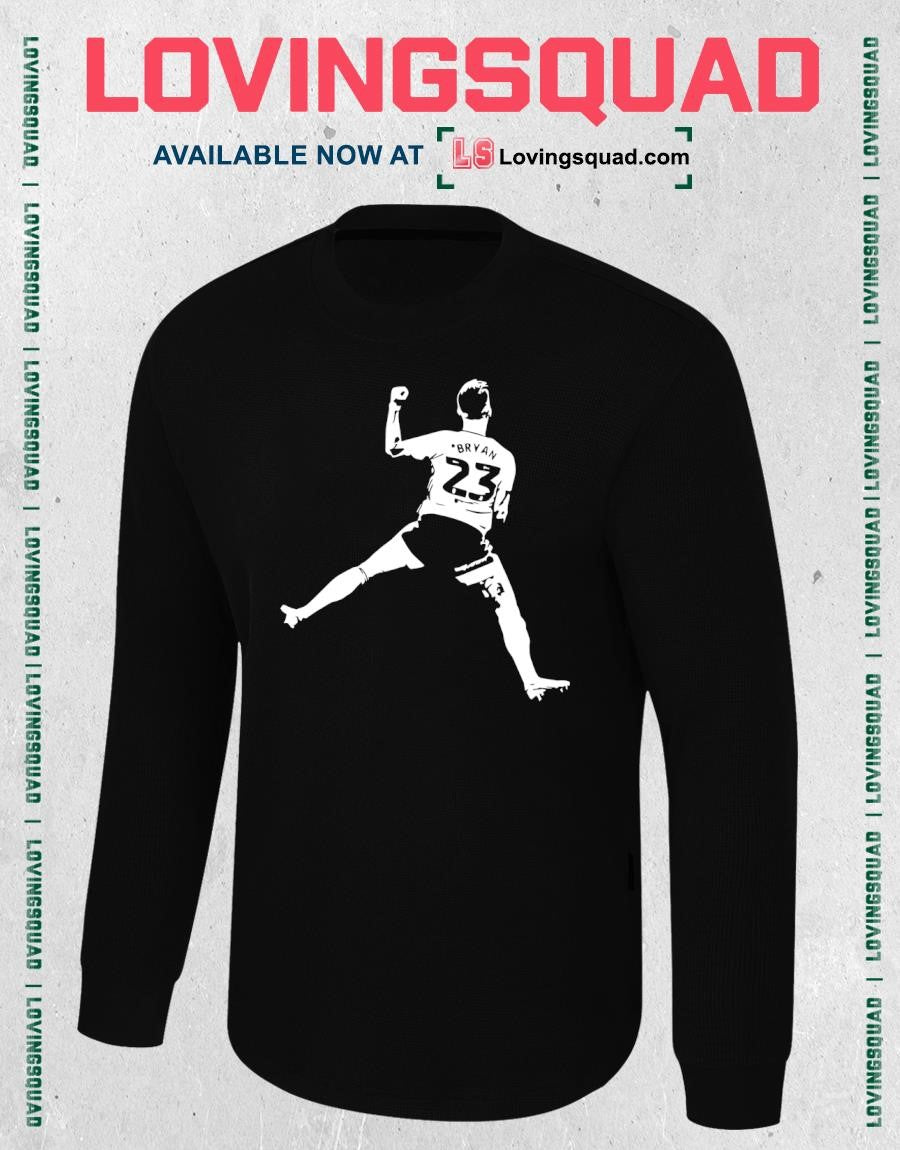 Bryan No 23 Soccer Player Silhouette football T-shirt