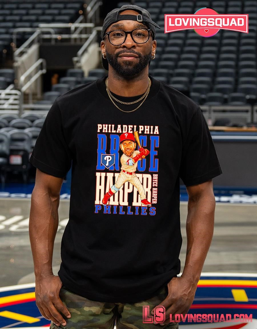 Bryce Harper Philadelphia Phillies Caricature T-Shirt