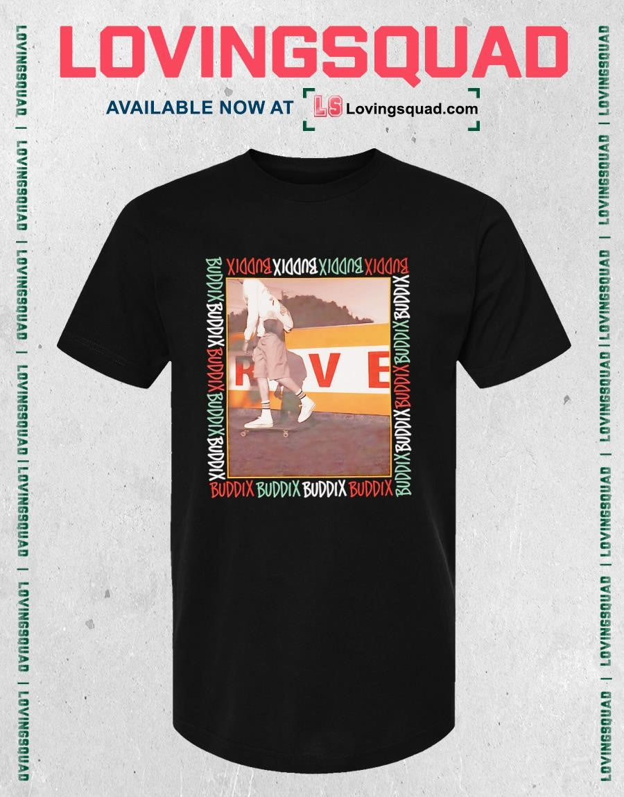Buddix Skateboarder Retro Skateboarding T-shirt