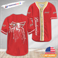 Budweiser Jason From Friday The 13th Red Baseball Jersey
