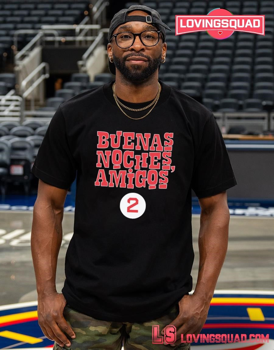 Buenas Noches Amigos Boston Red Sox Luis Robert Jr Number 2 T-shirt