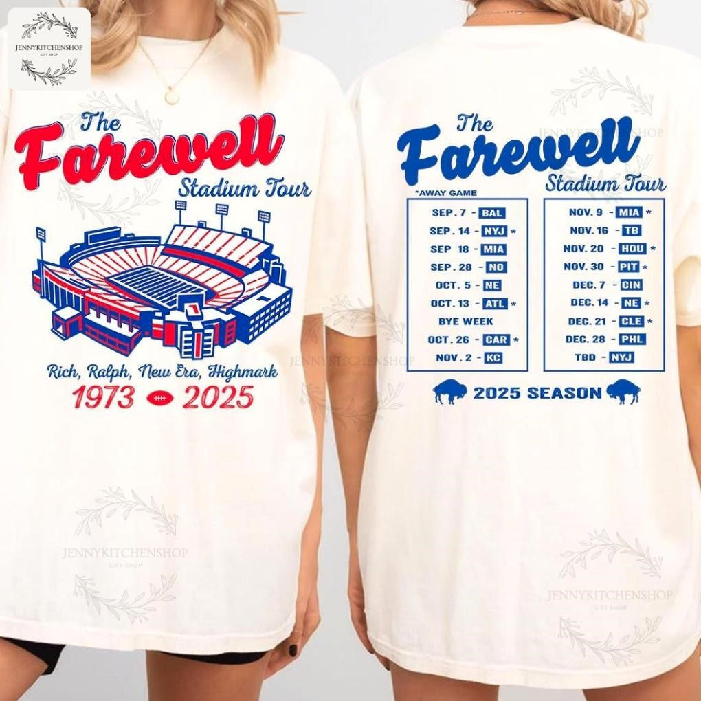 Buffalo Farewell Stadium Tour Fan Iconic 1973-2025 Legacy Shirt