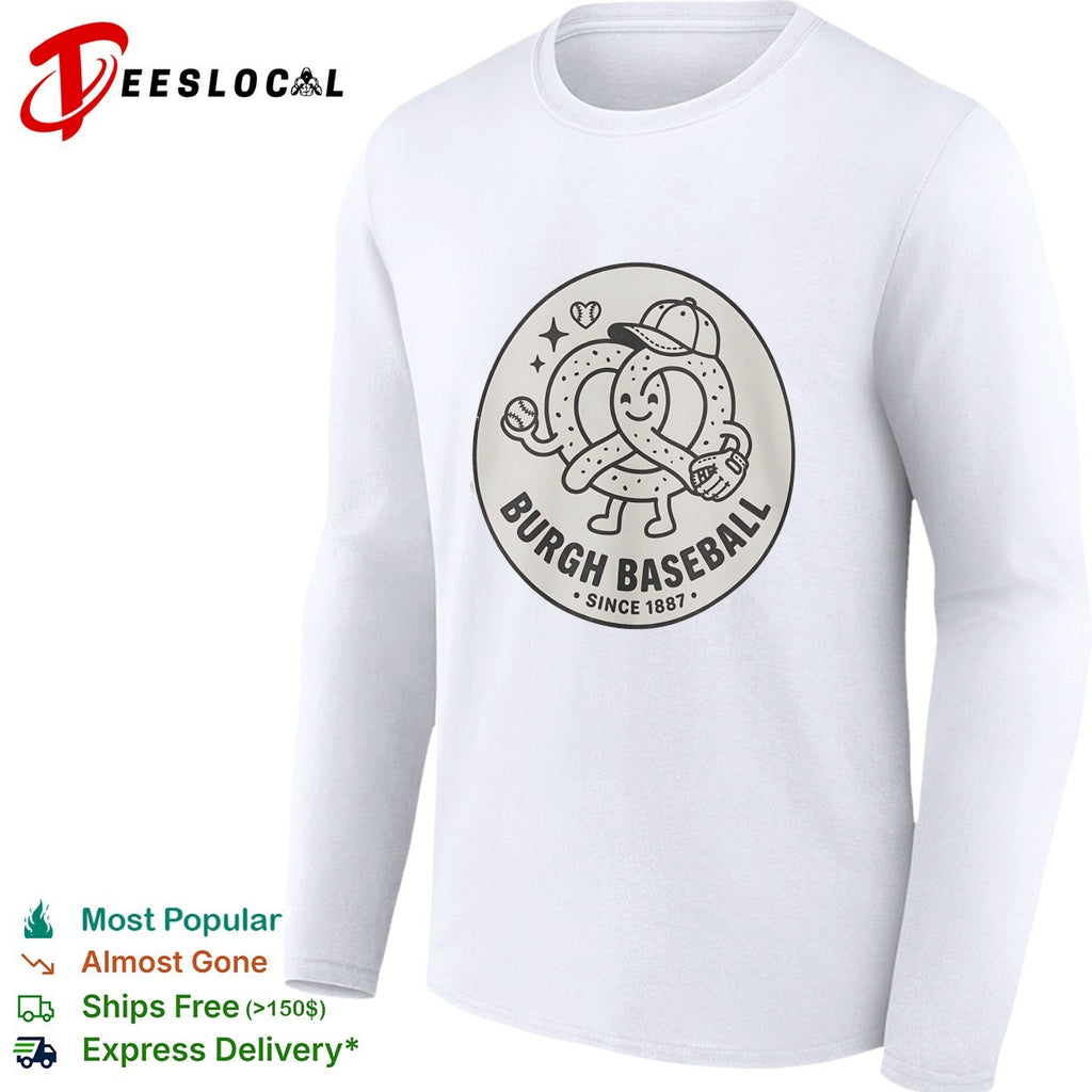 Burgh baseball pretzel mascot since 1887 shirt