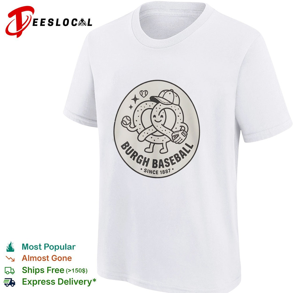 Burgh baseball pretzel mascot since 1887 shirt
