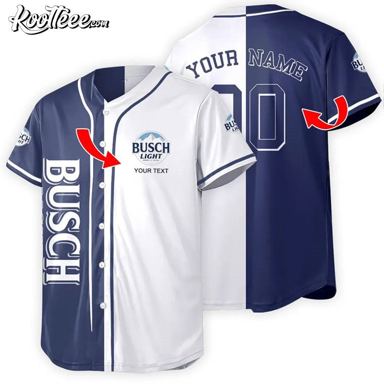 Busch Light Beer Personalized Baseball Jersey