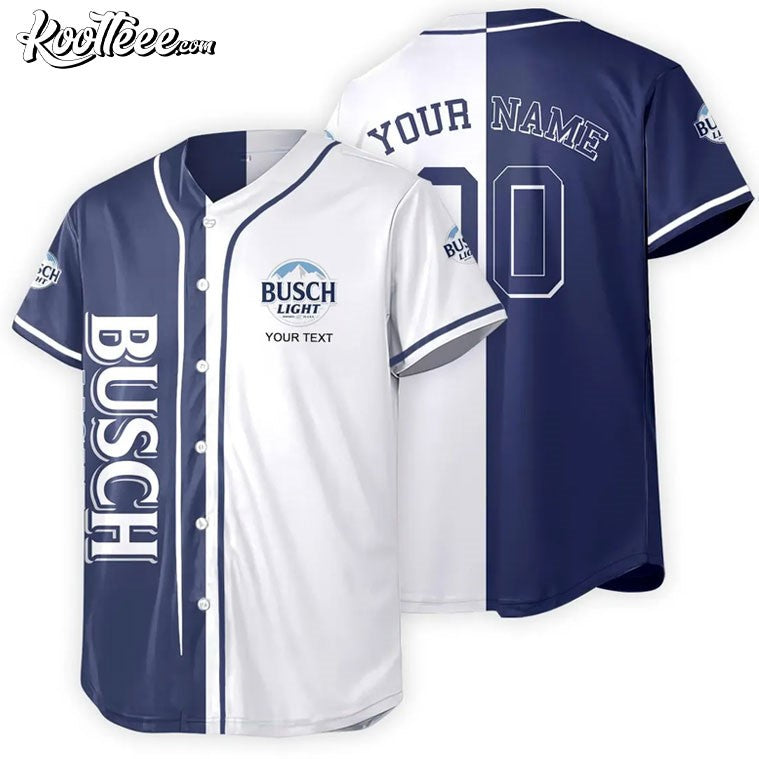 Busch Light Beer Personalized Baseball Jersey
