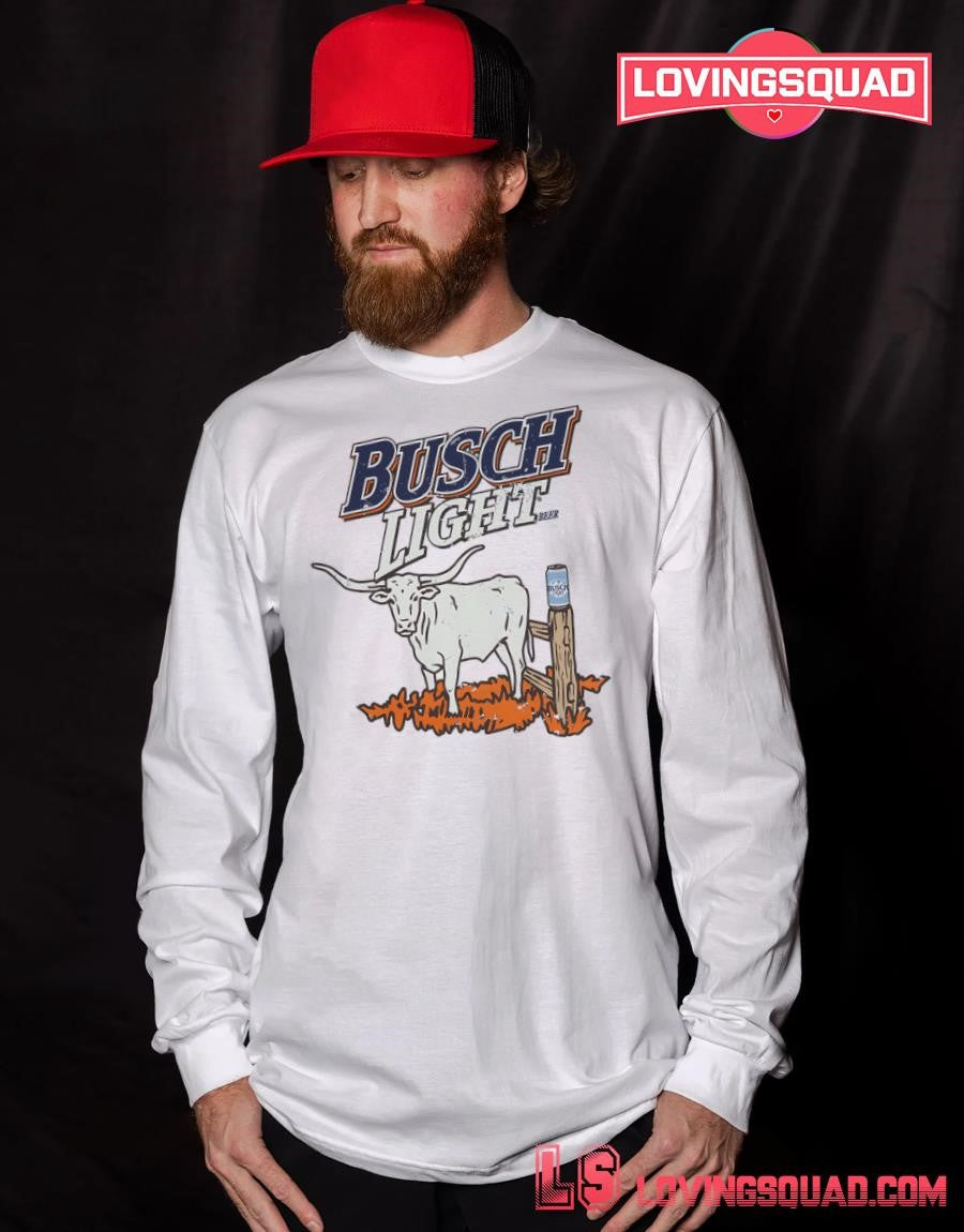 Busch Light Farming Bull Cow T-Shirt