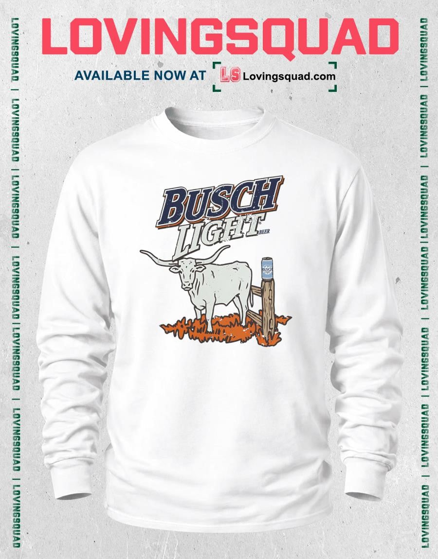 Busch Light Farming Bull Cow T-Shirt