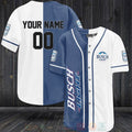 FASHION Busch Light Personalized Baseball Jerseys Botton Shirt