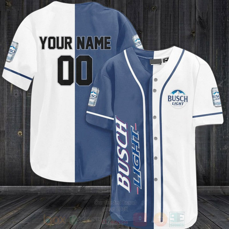 FASHION Busch Light Personalized Baseball Jerseys Botton Shirt