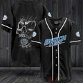 FASHION Busch Light Skull Baseball Jerseys Botton Shirt