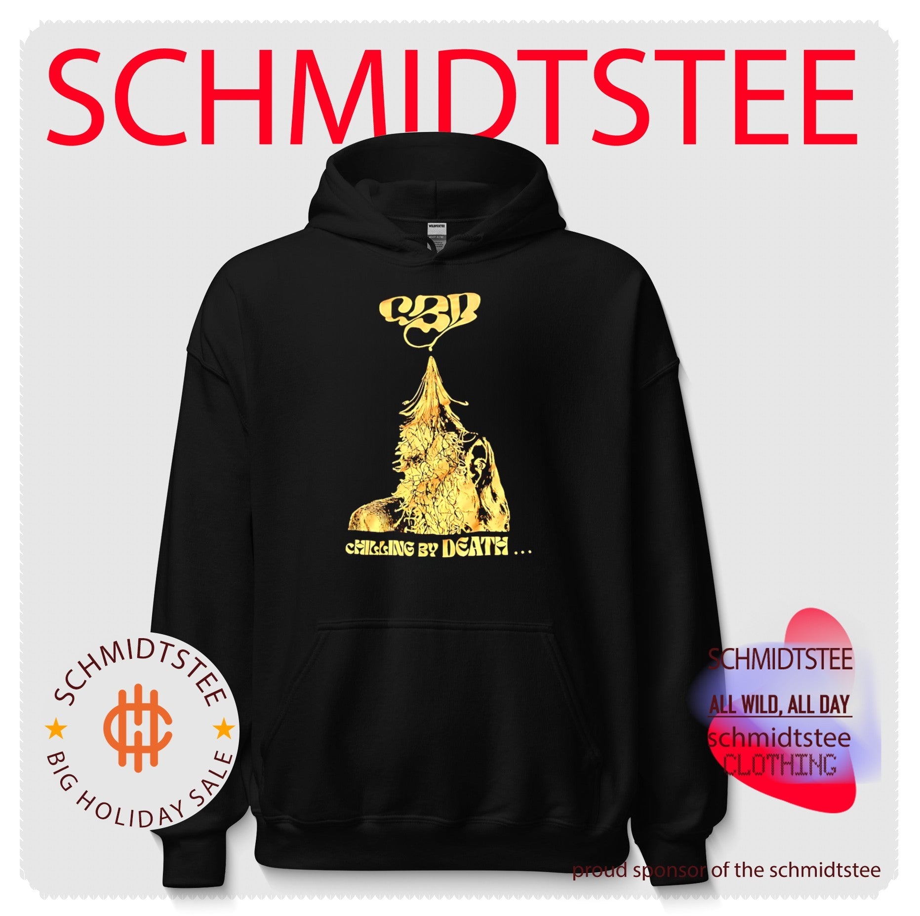 CBD Chilling by Death Surreal Art Dark Humor shirt