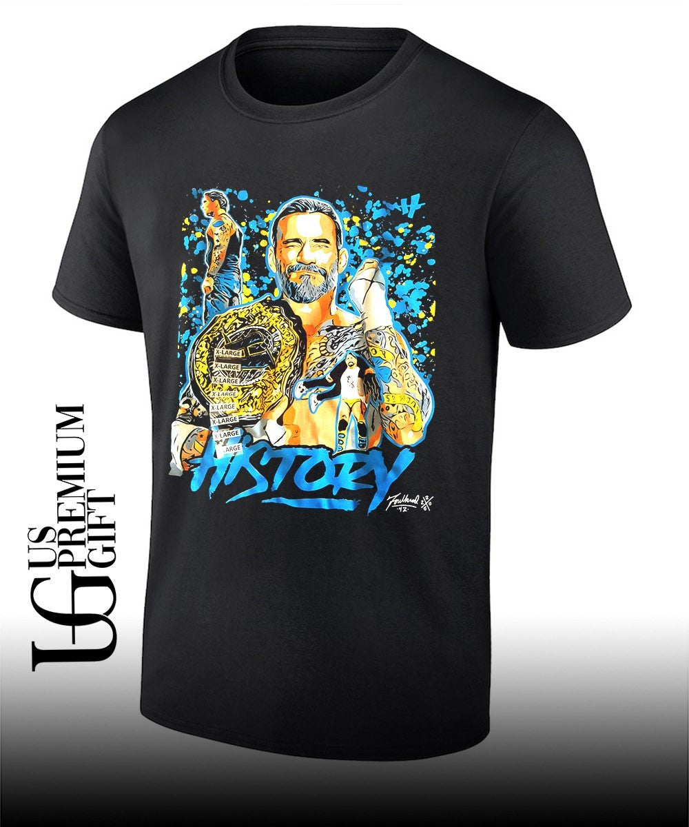 CM Punk AEW World Champion History shirt