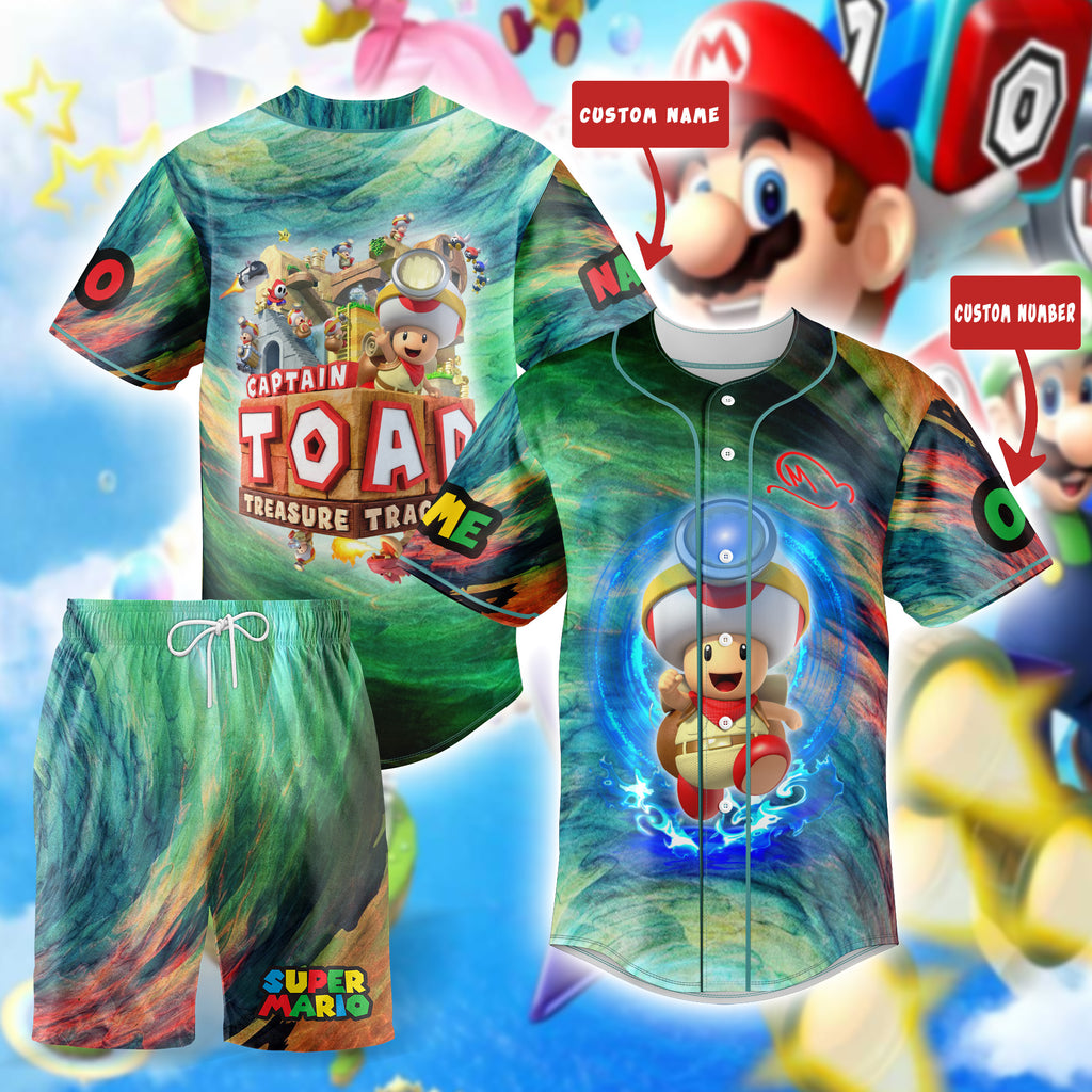 BEST Captain Toad Personalized Baseball Jersey