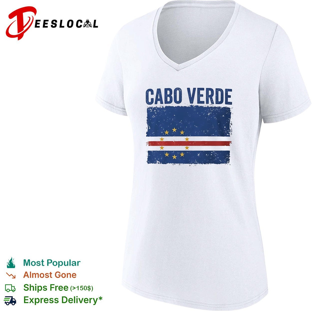 Cabo Verde retro flag shirt