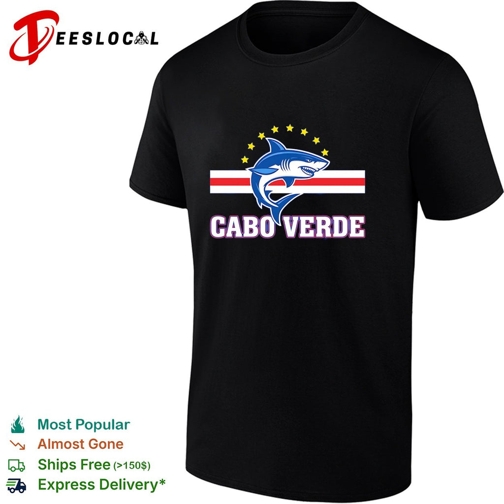 Cabo Verde shark mascot crest shirt