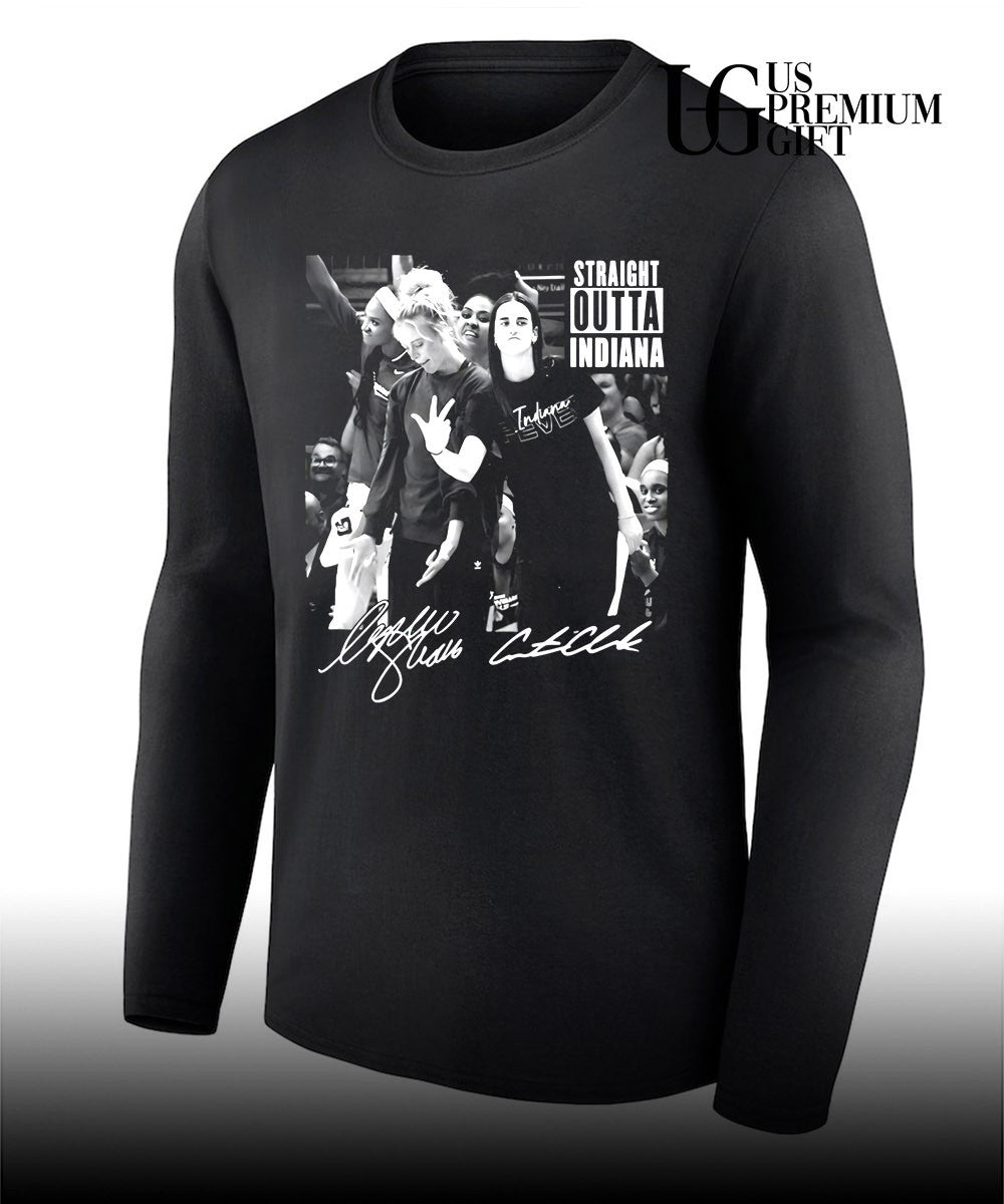 Caitlin Clark Fever Straight Outta Indiana Cunningham signature shirt