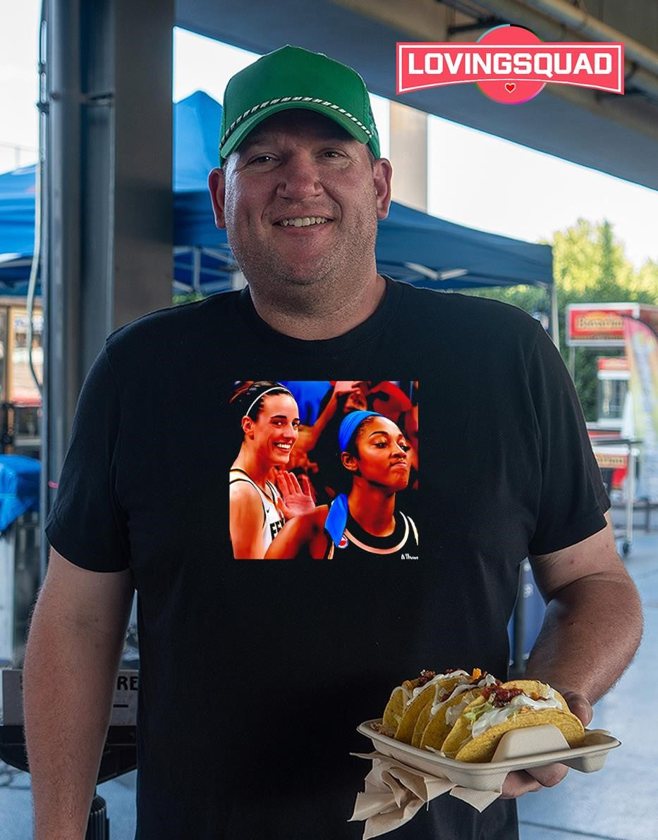Caitlin Clark Laughing After Angel Reese Missed Game Winning Layup T-Shirt