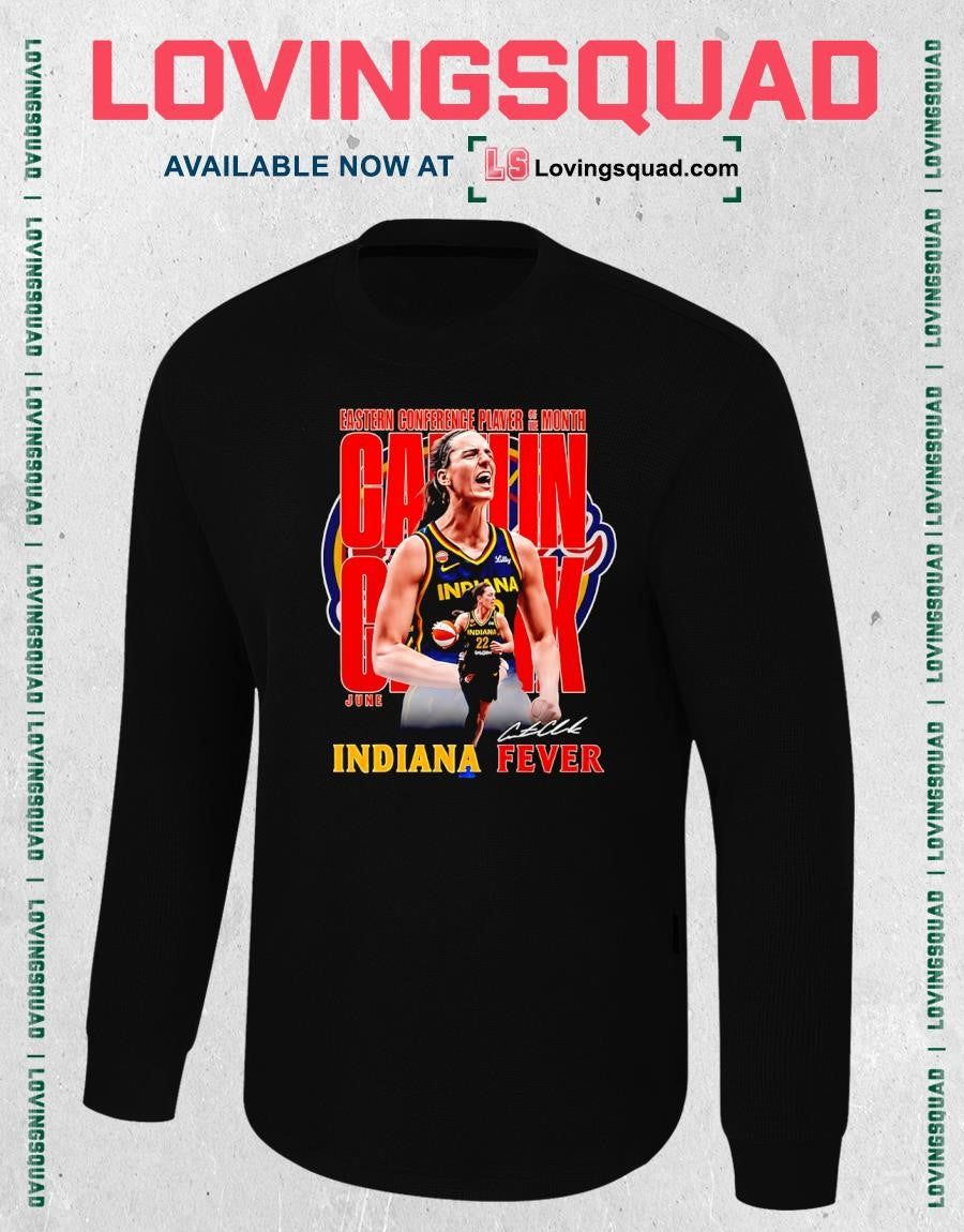 Caitlin Clark Player Of The Month Indiana Fever WNBA Signature T-shirt