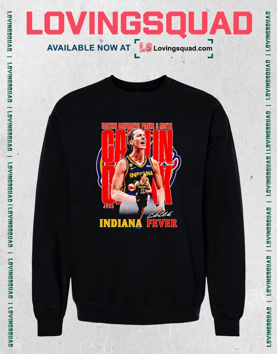 Caitlin Clark Player Of The Month Indiana Fever WNBA Signature T-shirt