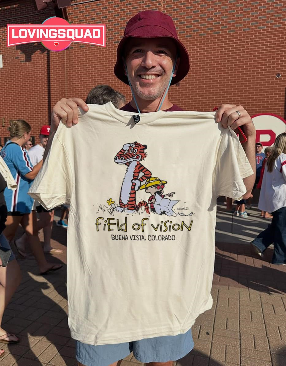 Calvin and Hobbes Field of Vision Buena Vista Colorado T-shirt