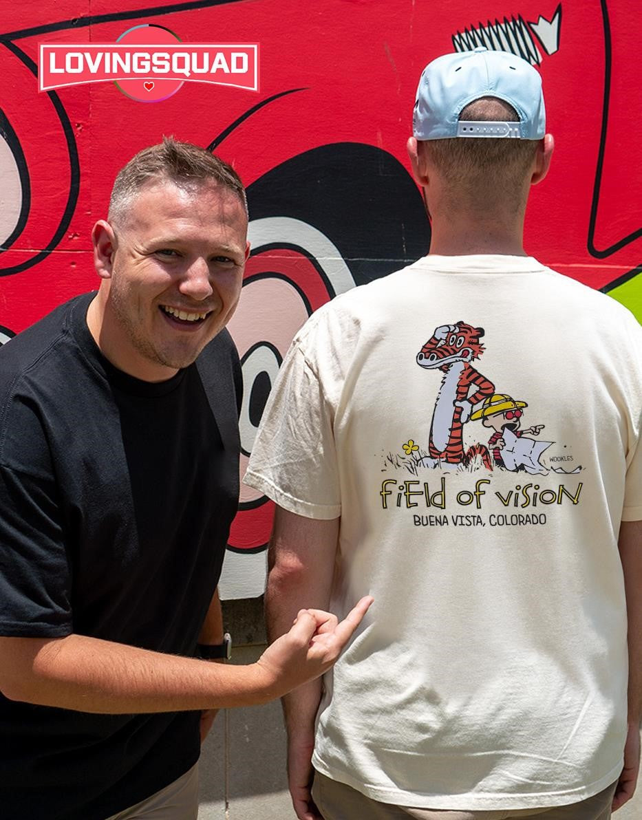 Calvin and Hobbes Field of Vision Buena Vista Colorado T-shirt