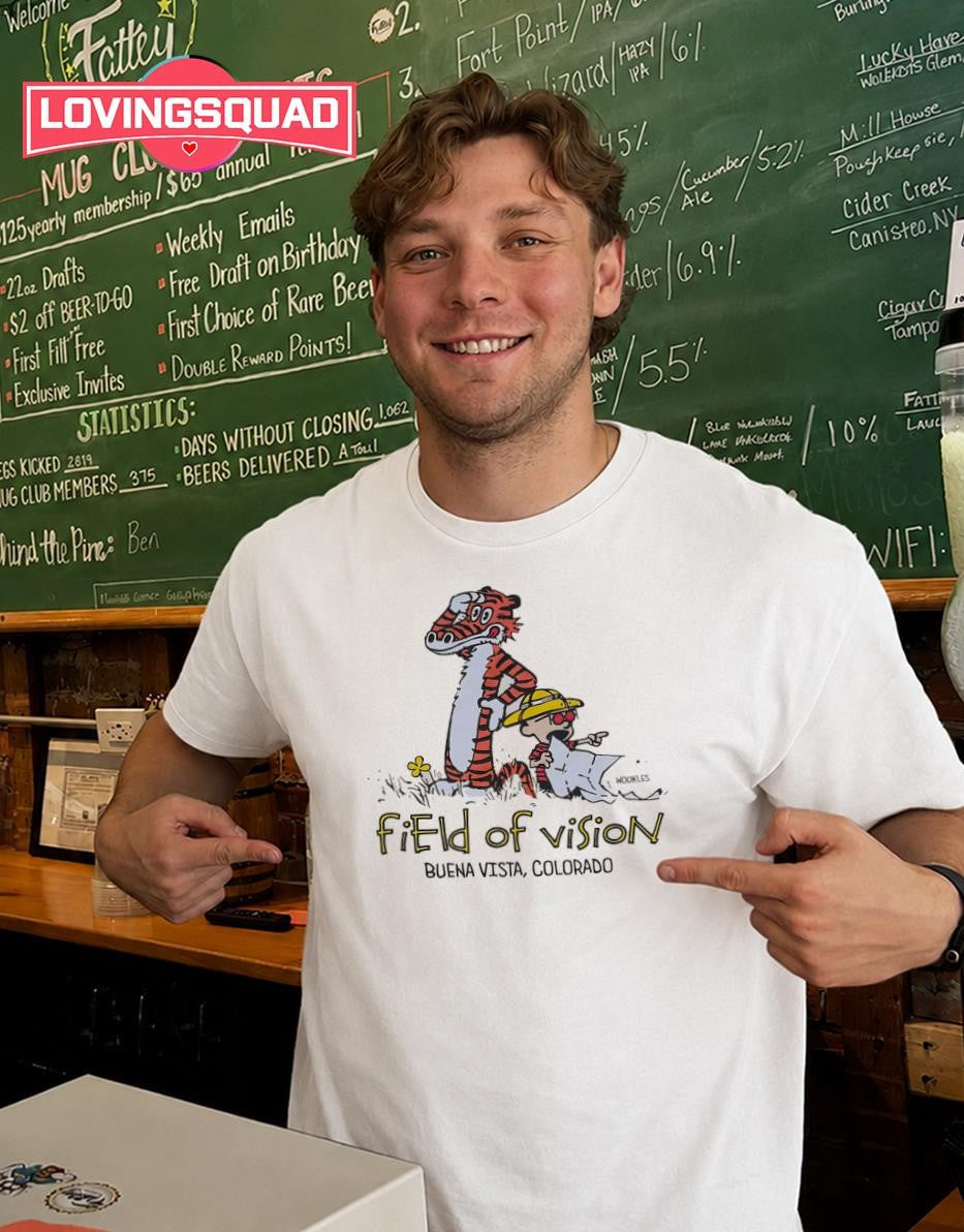 Calvin and Hobbes Field of Vision Buena Vista Colorado T-shirt